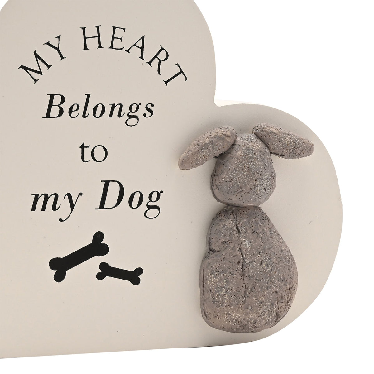 Best of Breed Heart Plaque - "My Heart Belongs to my Dog"