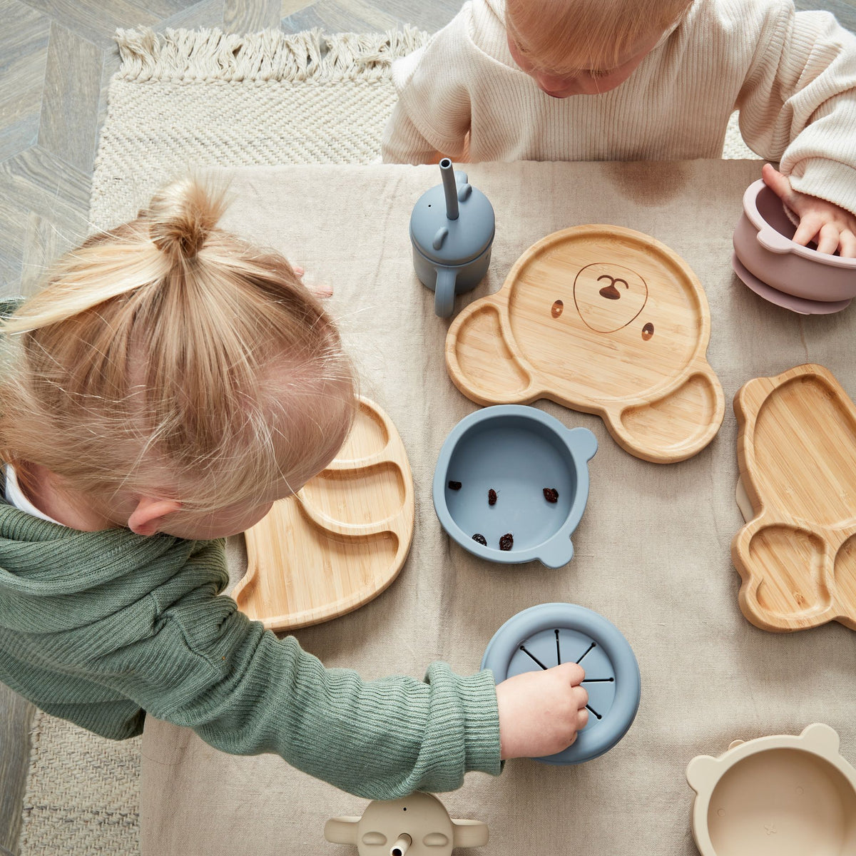 Bambino Bamboo & Silicone Bear Base Plate
