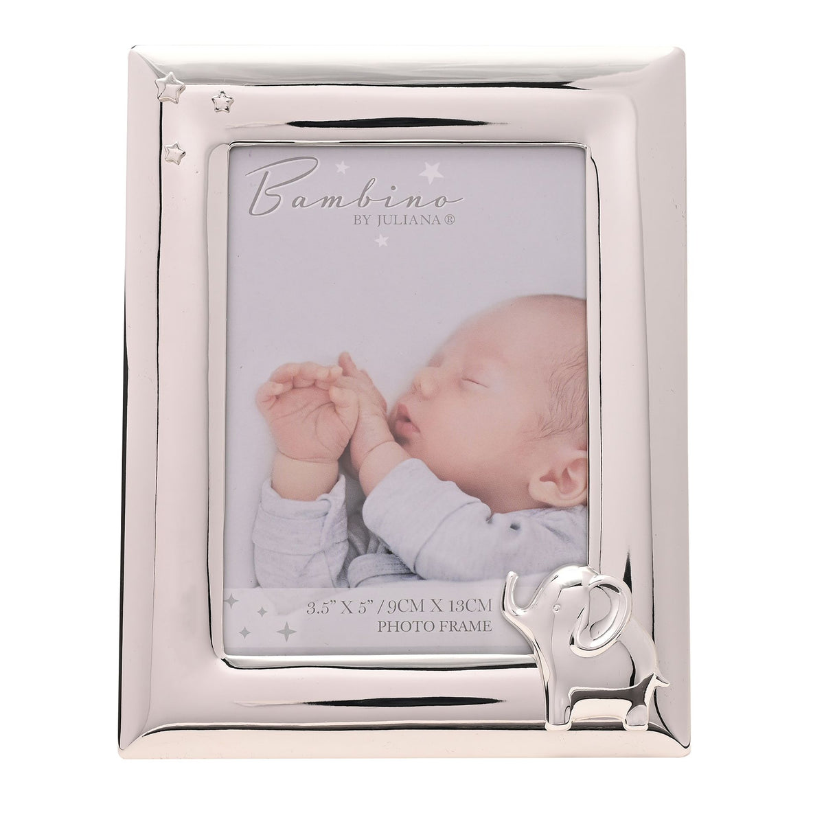 Bambino Silverplated Photo Frame with Elephant 4" x 6"
