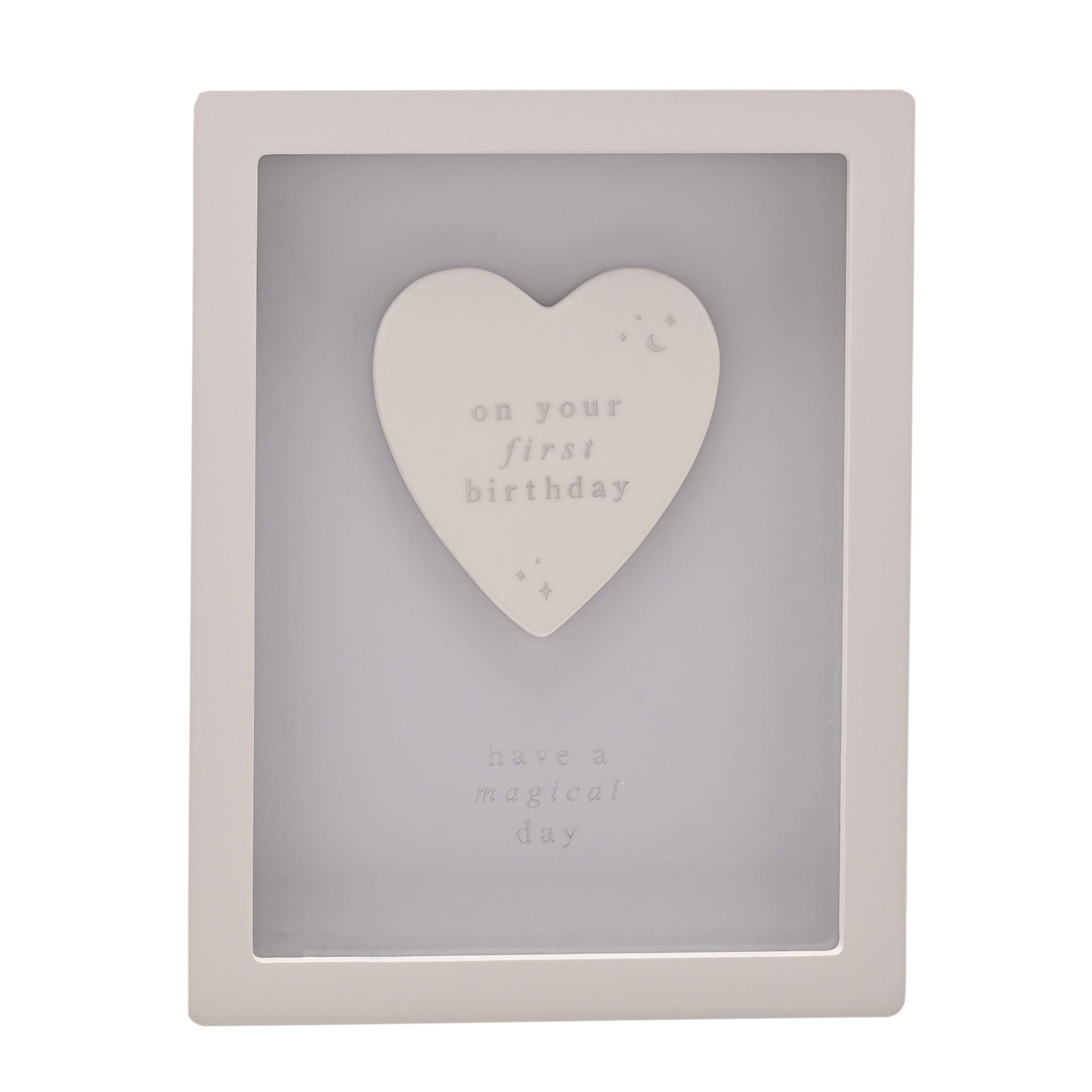 Bambino Framed Plaque 18cm - 1st Birthday Blue