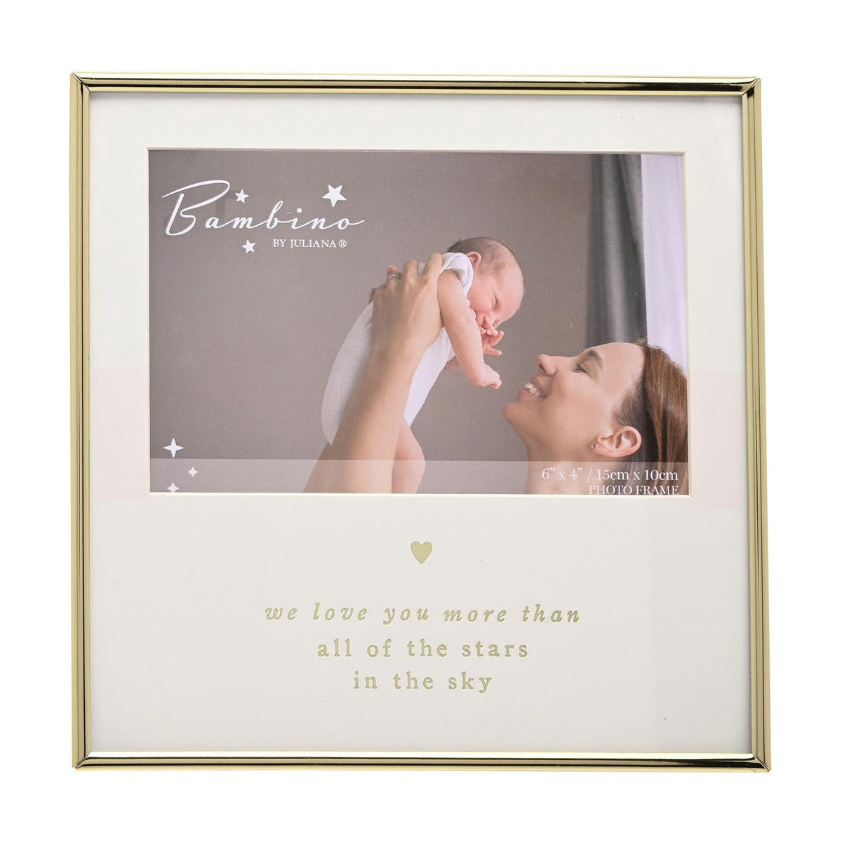 Bambino Gold Frame 6" x 4" - We Love You