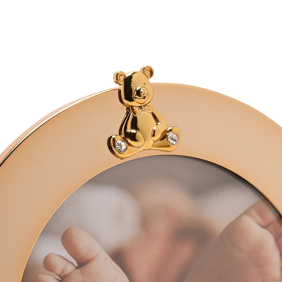 Bambino Round Frame 4" x 4" - Teddy