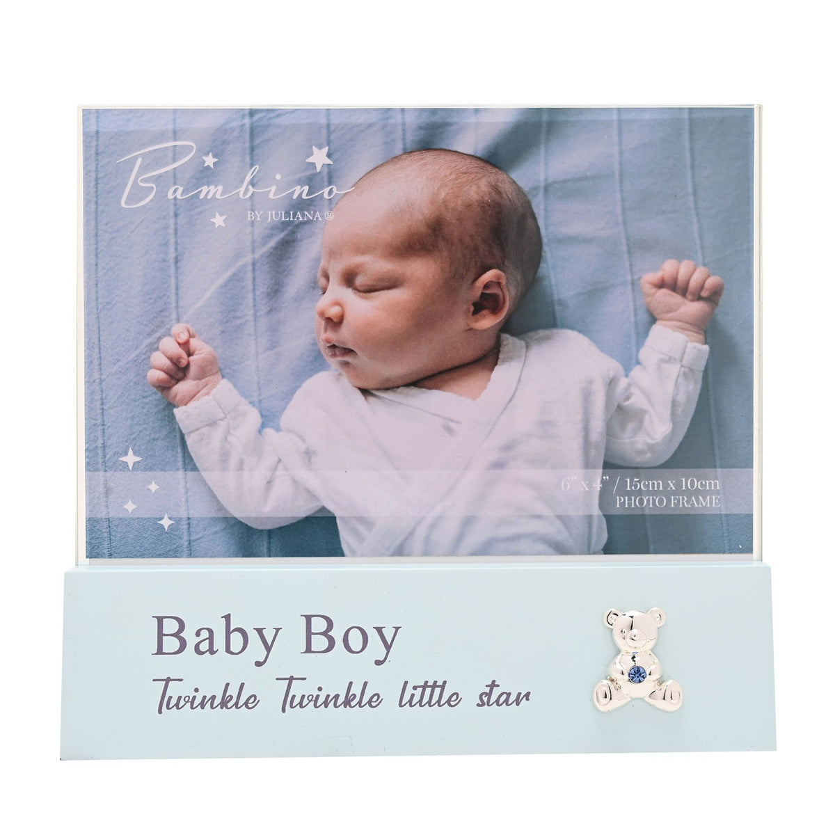 Bambino Block Frame 6" x 4" - Baby Boy
