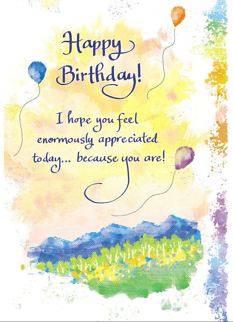 Happy Birthday Appreciated Sentimental Keepsake Card - Blue Mountain Arts