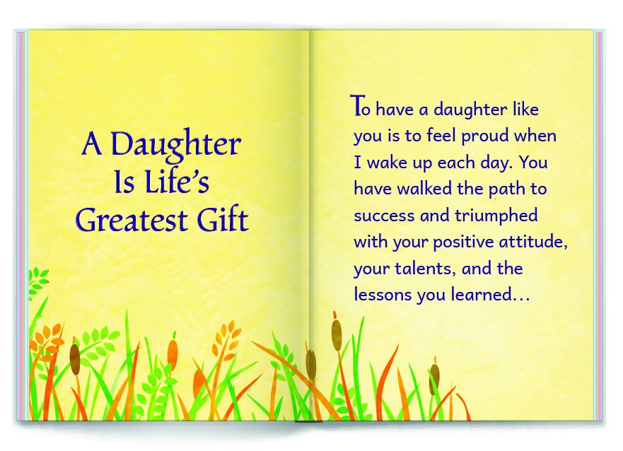 Blue Mountain Arts Keepsake Book - A Daughter Is Life's Greatest Gift