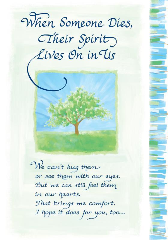 When Someone Dies Their Spirit Lives On Card - Sympathy - Blue Mountain Arts card