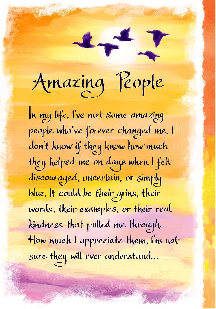 Amazing People In My Life - Blue Mountain Arts