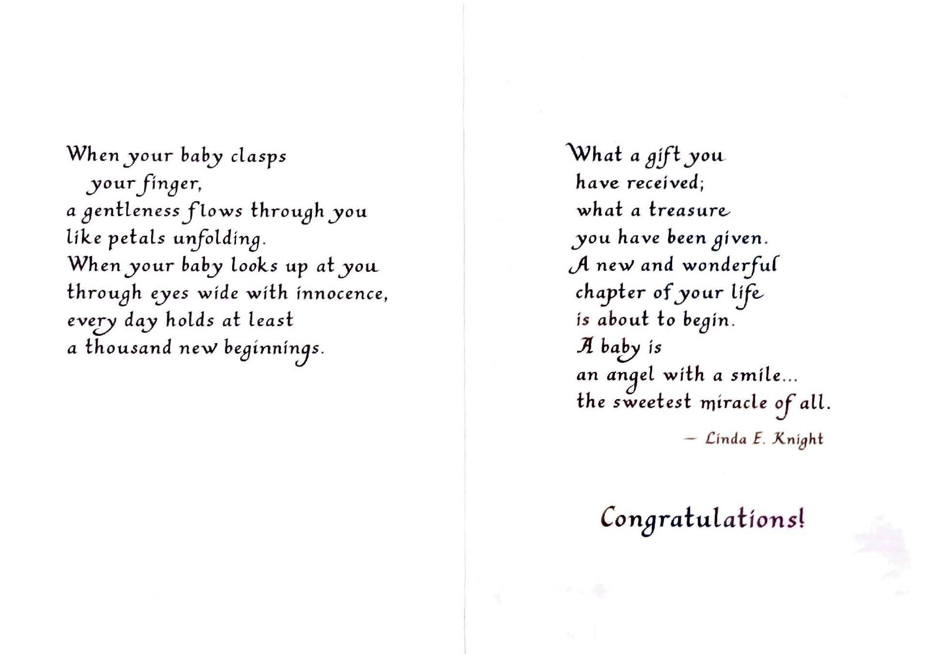 New Baby Card - A Baby Is The Sweetest Miracle - Blue Mountain Arts card
