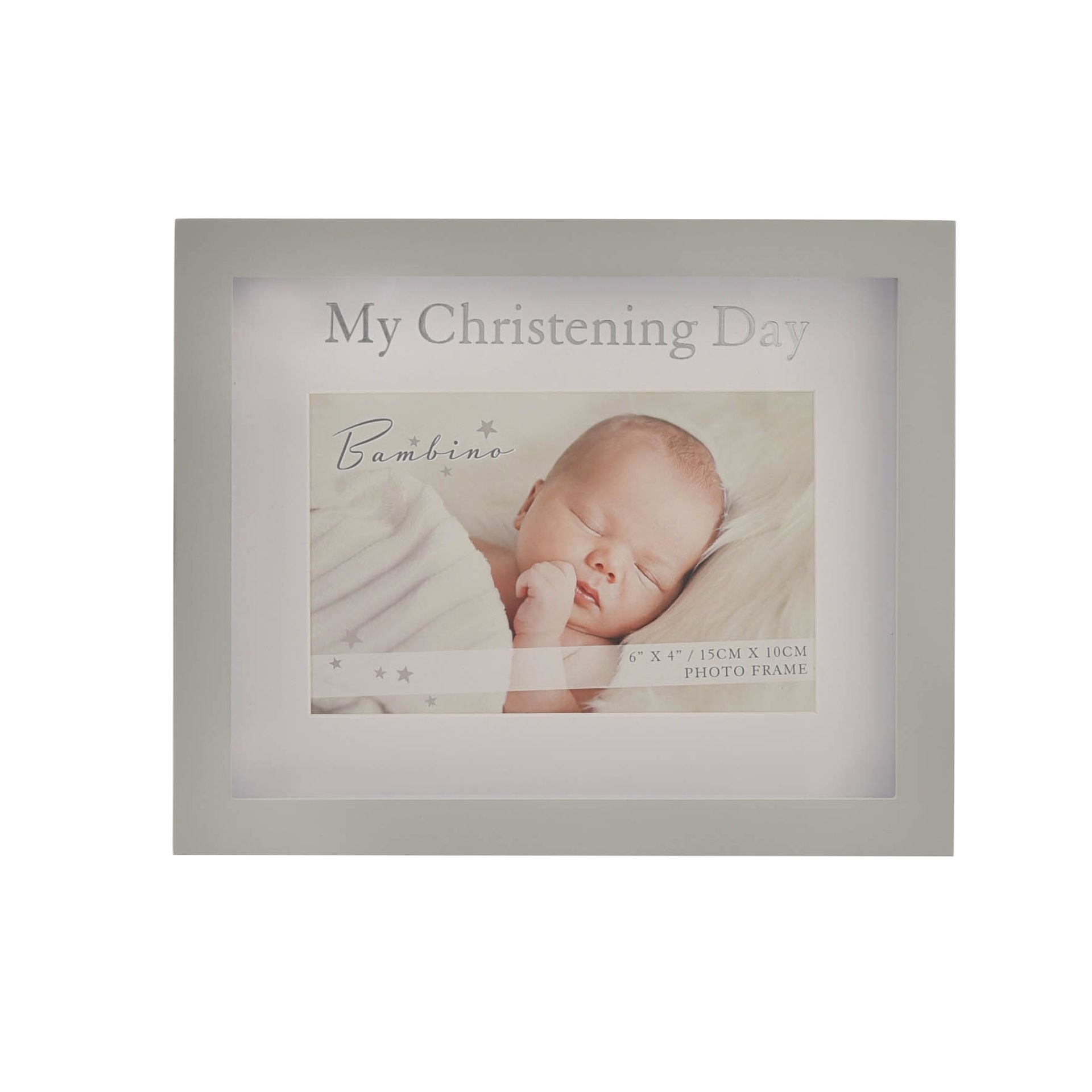 Bambino My Christening Day Frame 6" x 4" in Lidded Gift Box