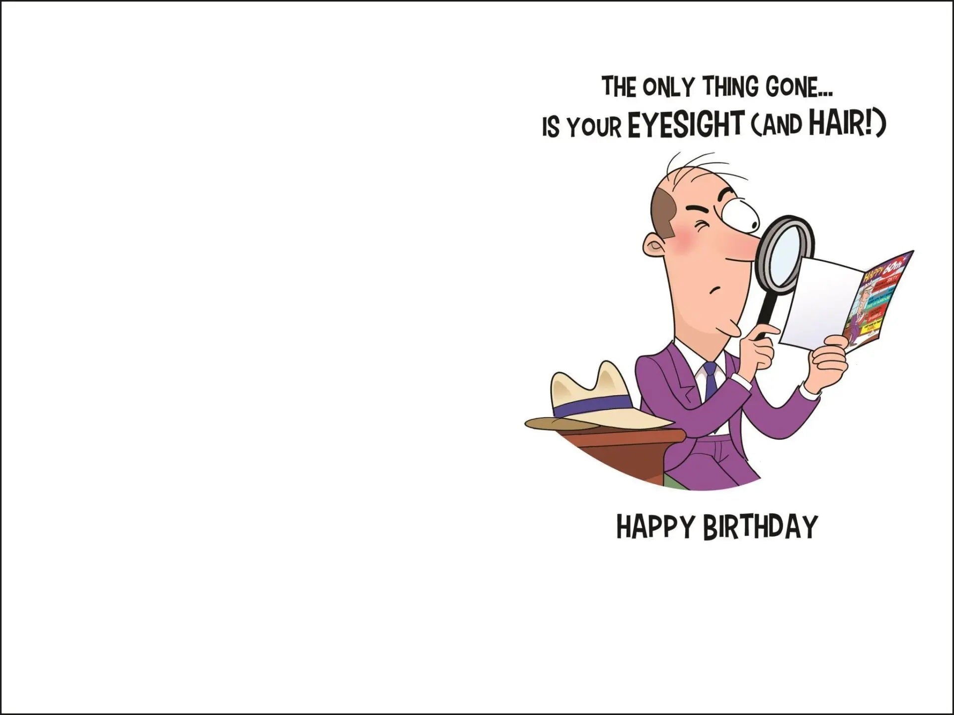 60th Birthday Card - Humour