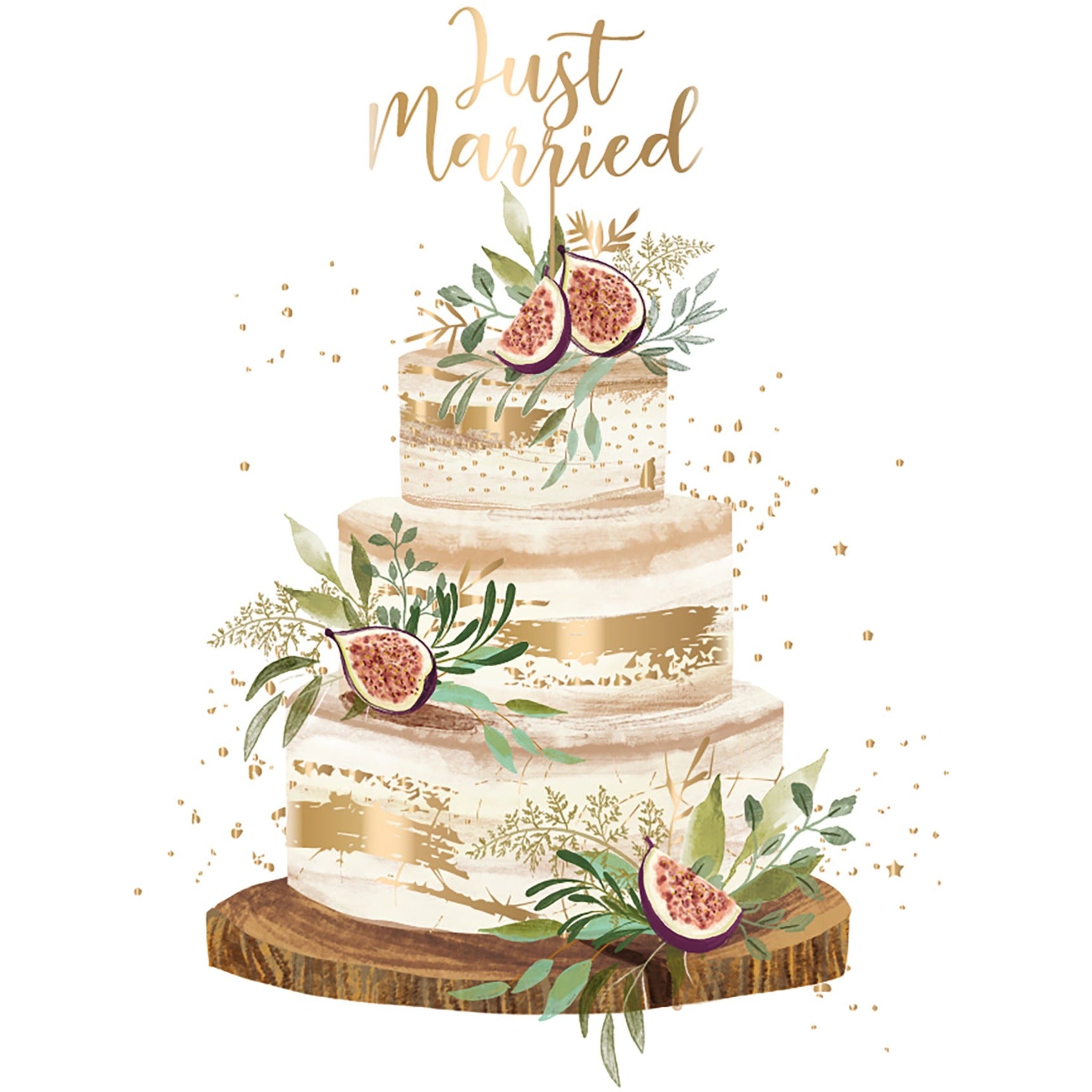 Just Married Wedding Card