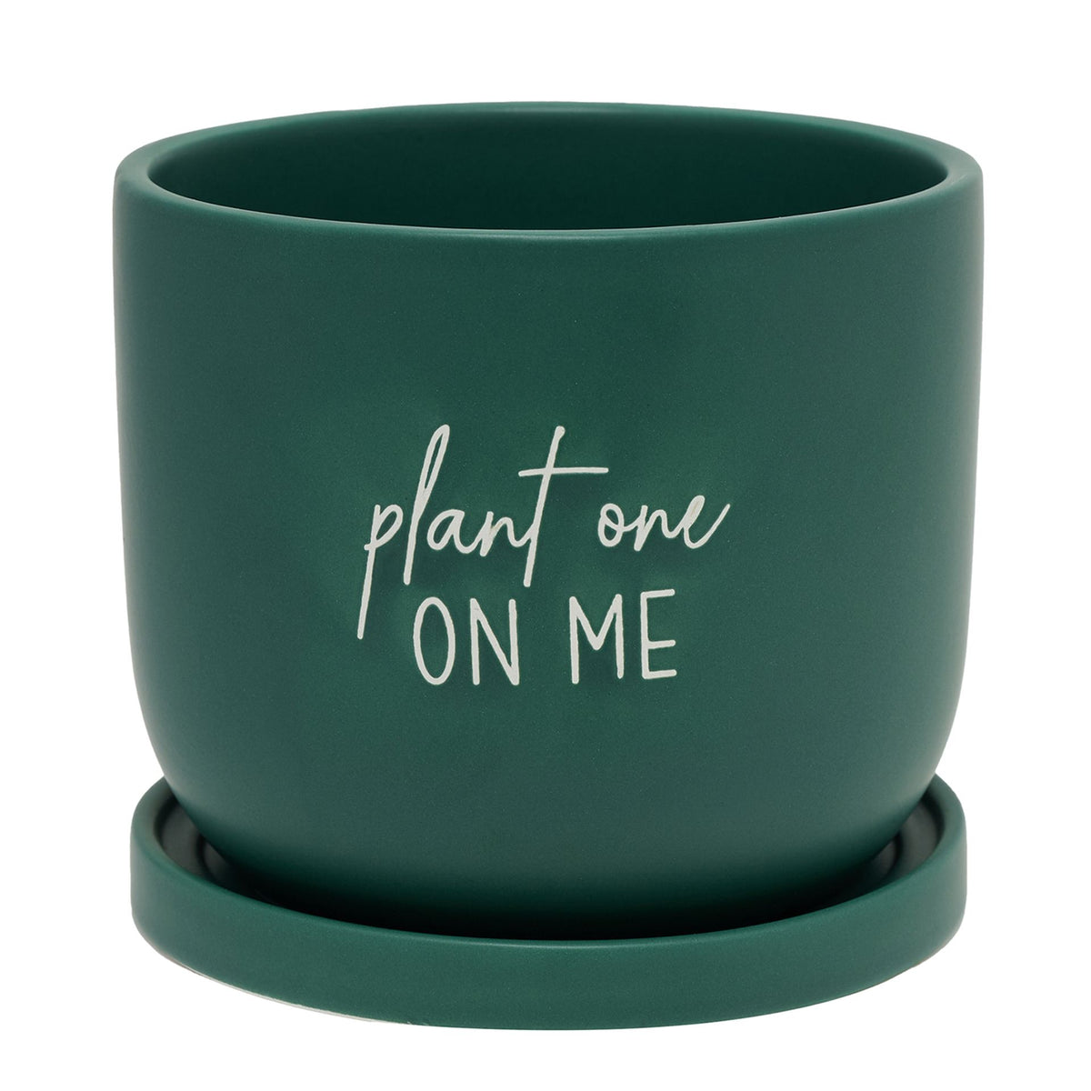 Country Living Ceramic Plant Pot - "Plant One On Me"