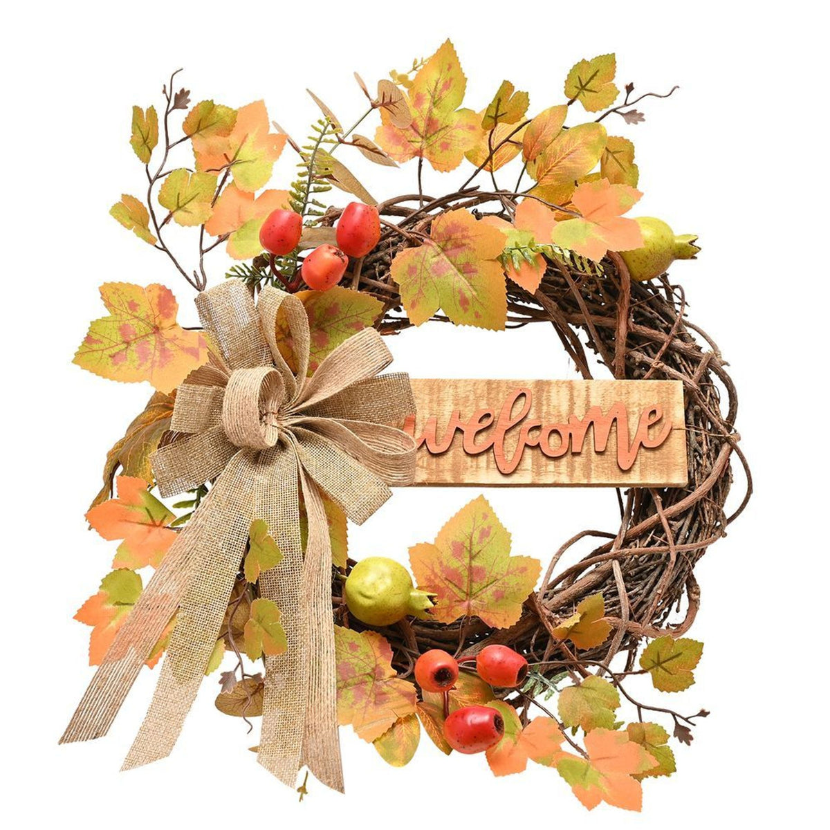 Country Living Natural Handmade Autumn Welcome Wreath