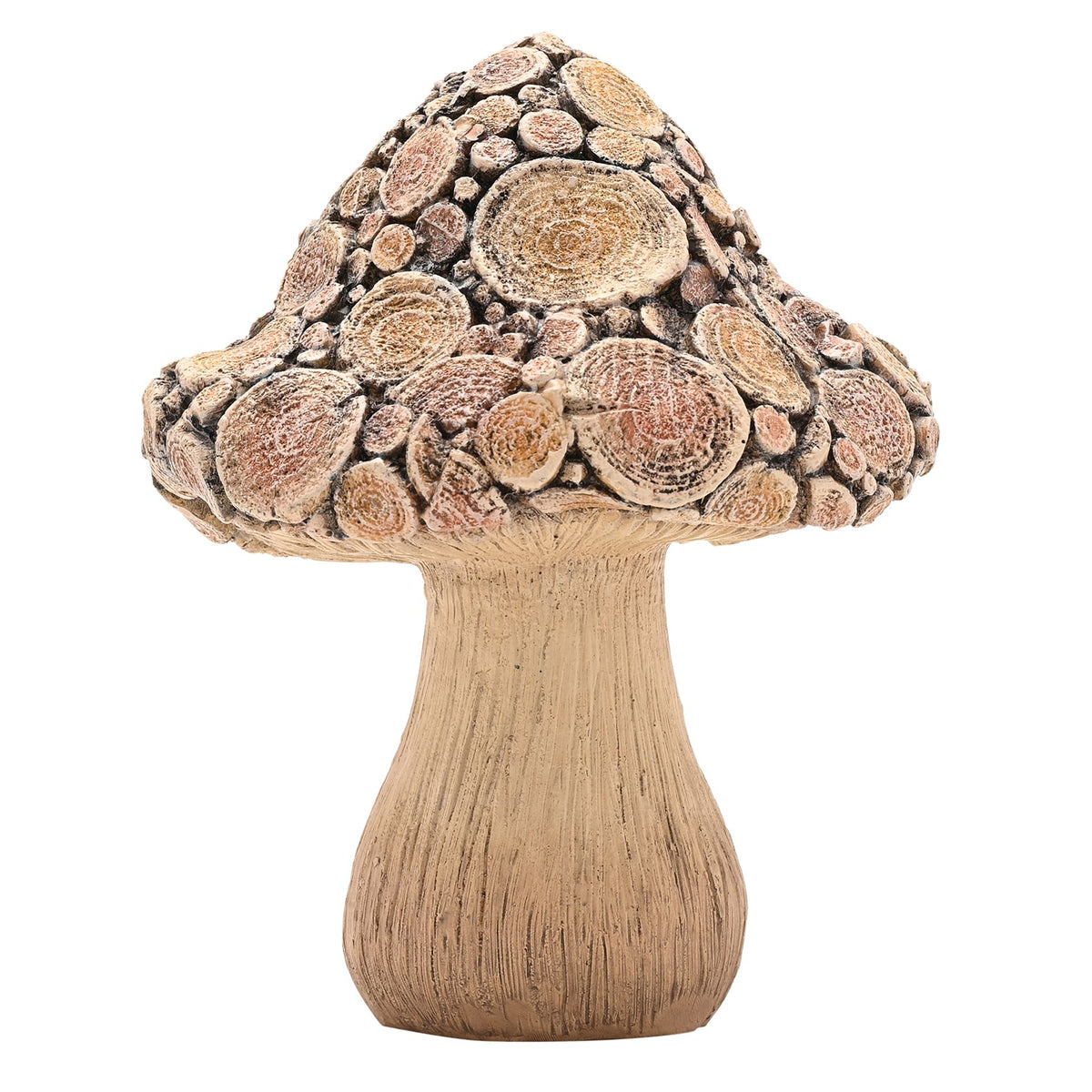 Country Living Wood Effect Mushroom - 20cms
