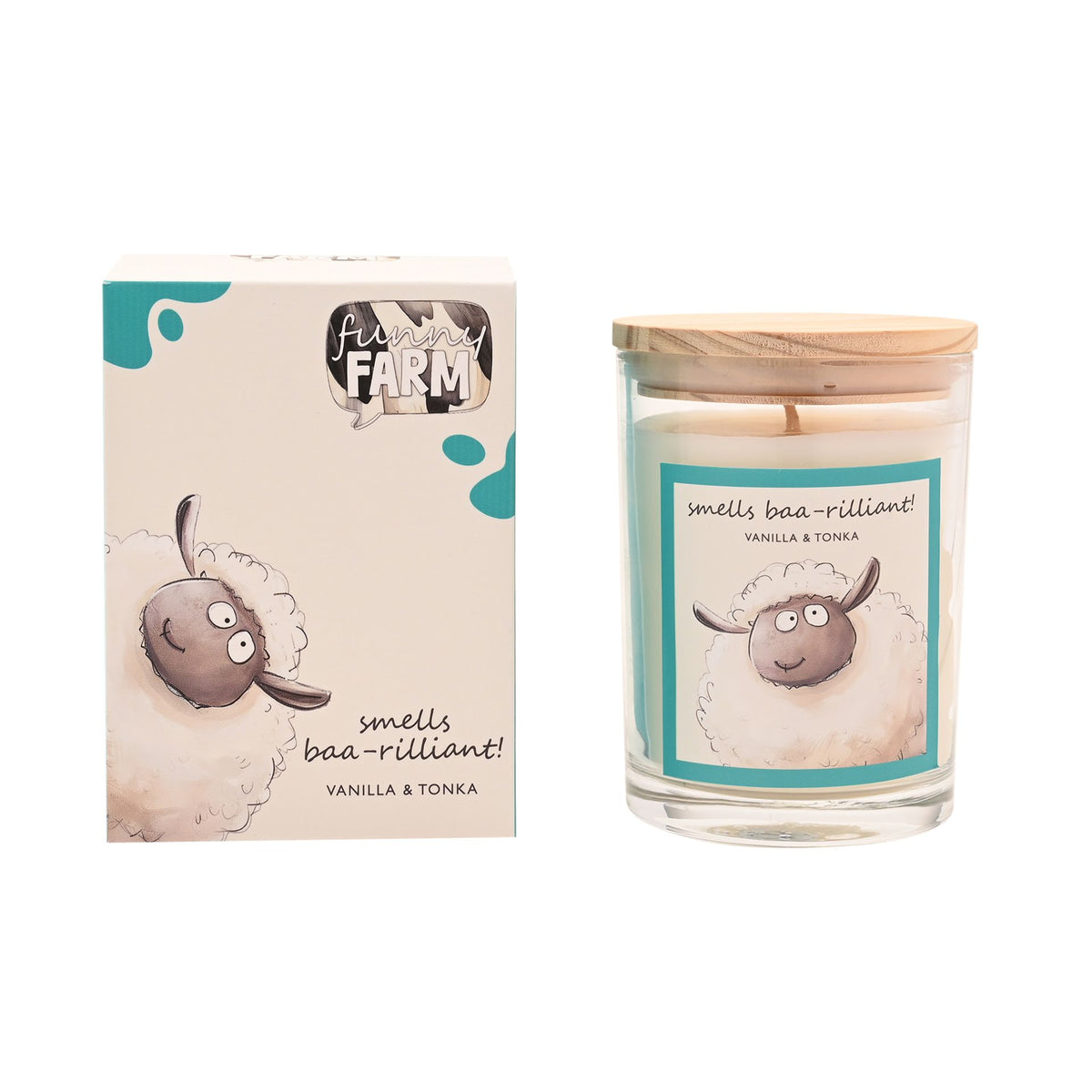 The Funny Farm Candle 250g - "Smells Baa-rilliant!"