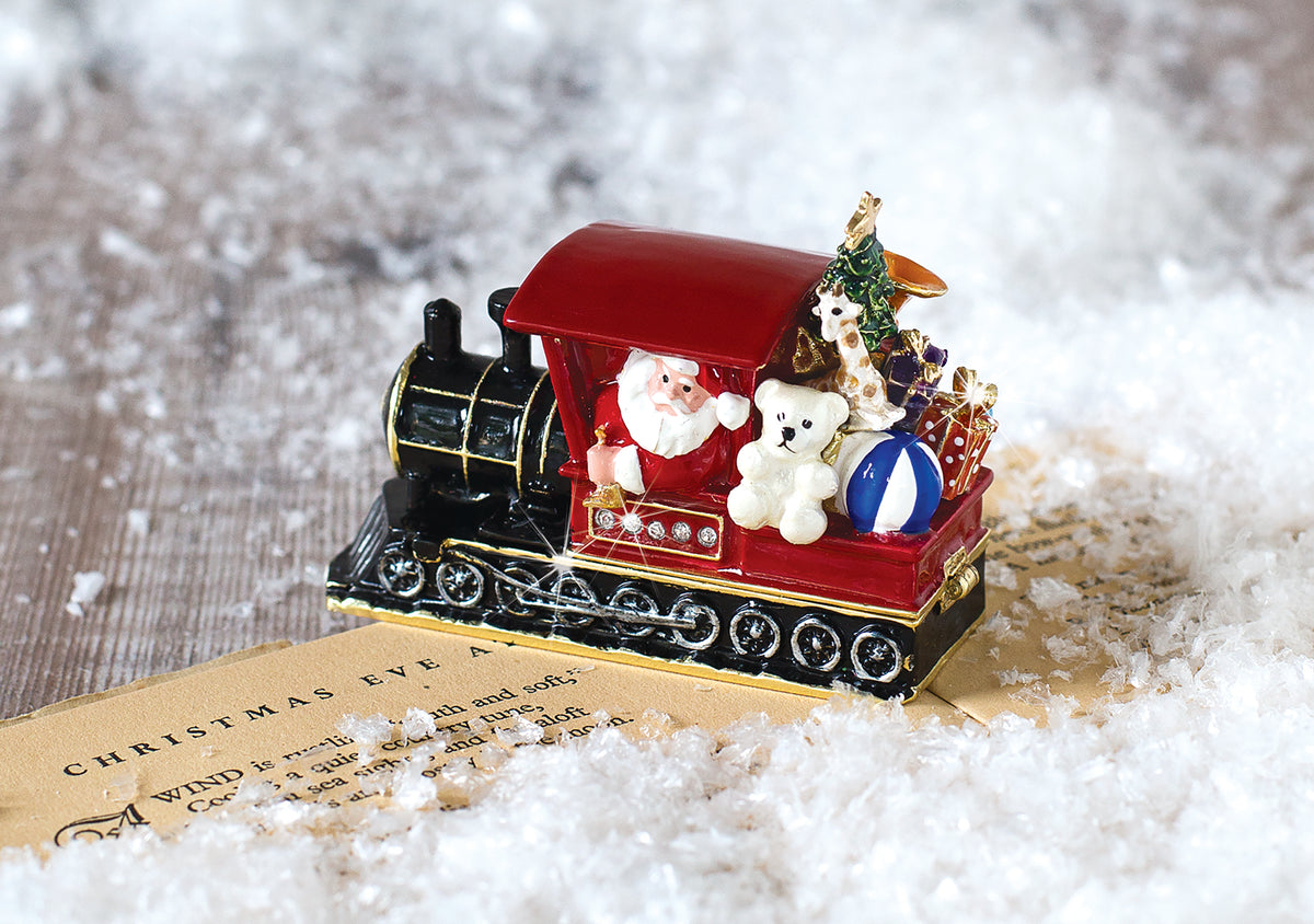 Craycombe Trinket Box Santa on Train