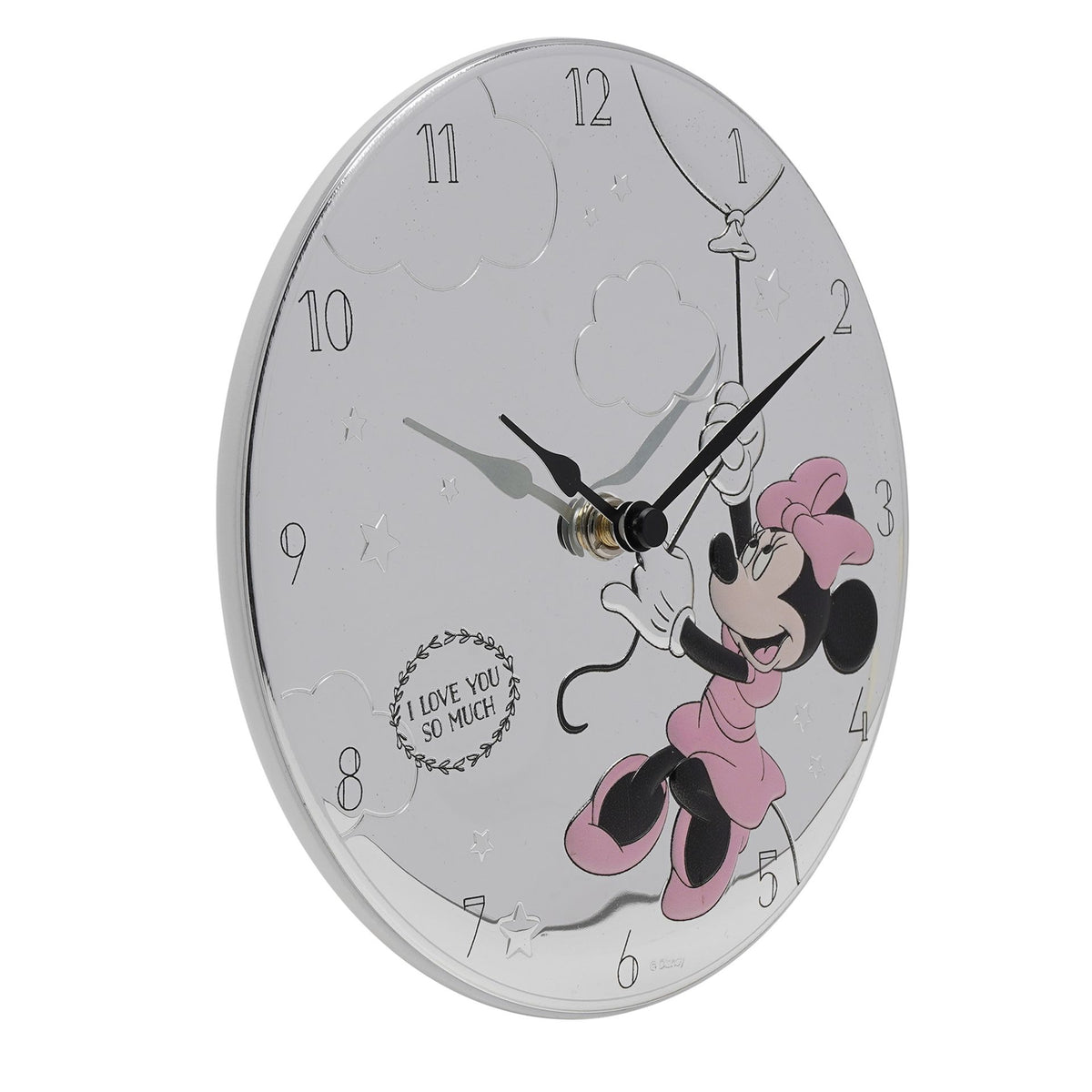 Disney Minnie Real Silver 999 Plated Wall Clock