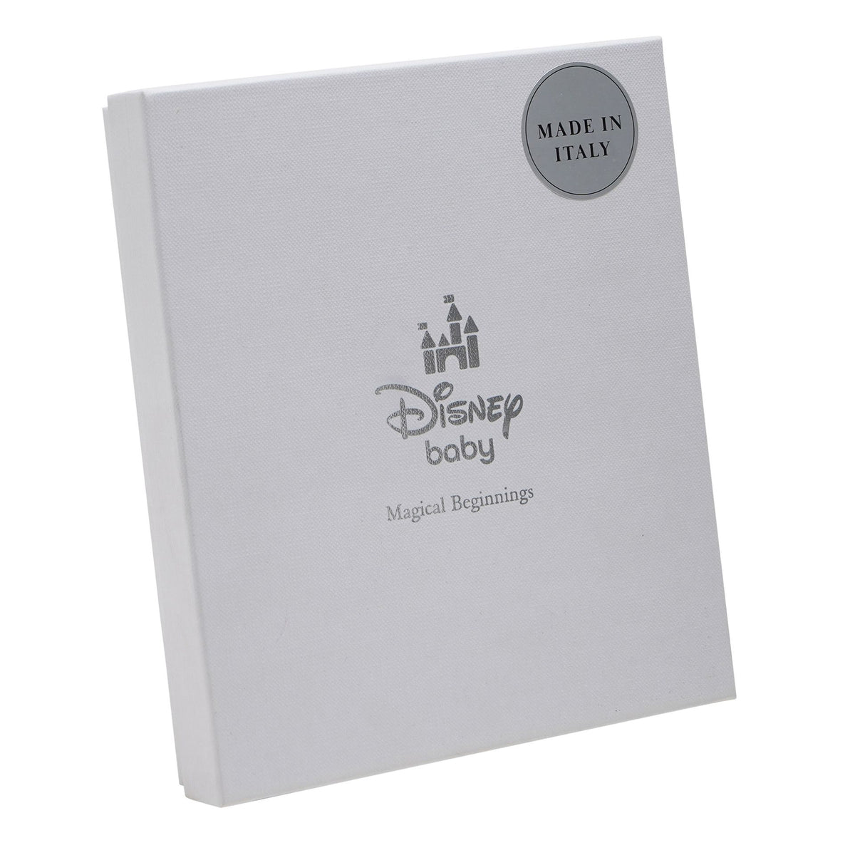 Disney 4" x 6" Mickey Mouse Border Silver 999 Plated Frame With White Wooden Back