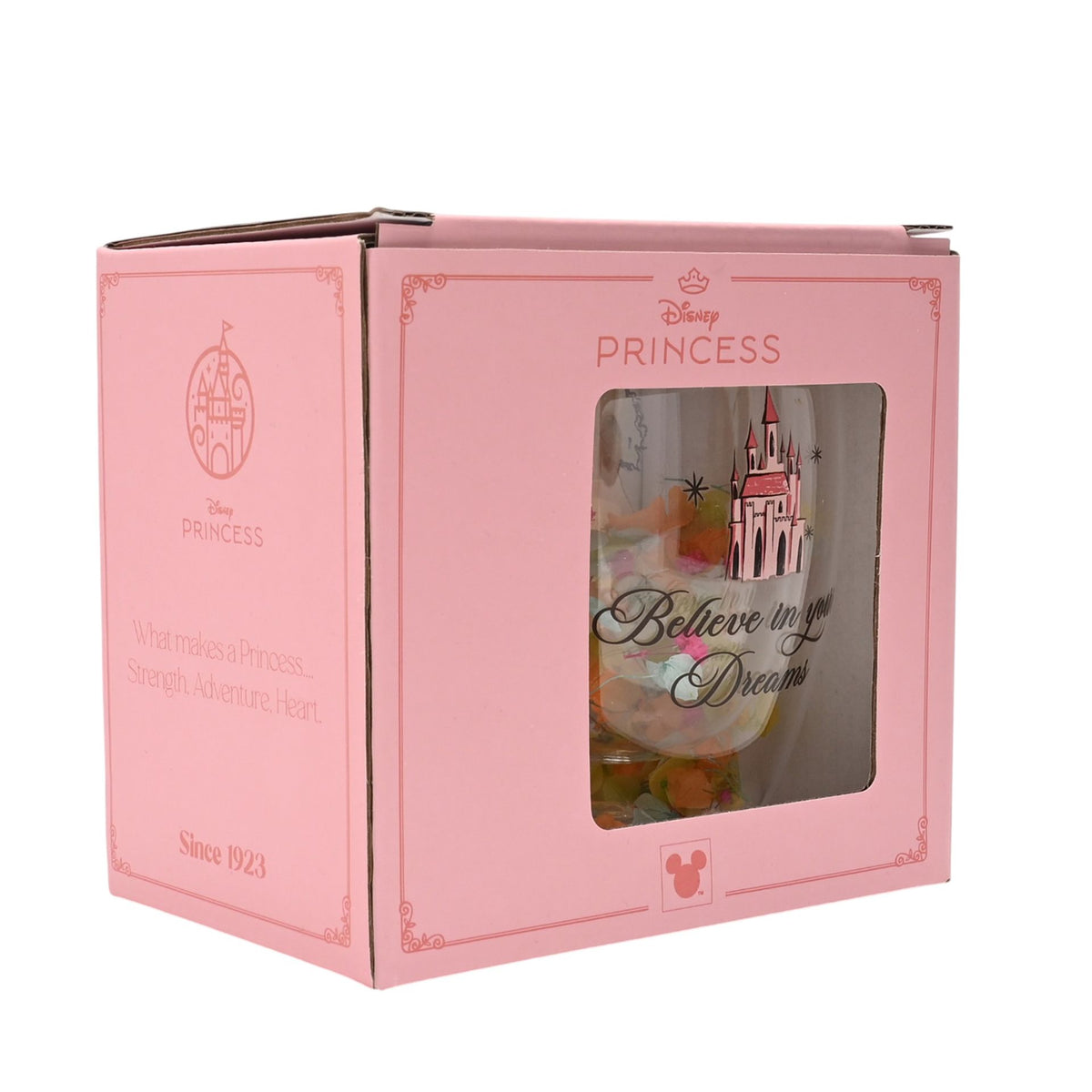 Disney Pastel Princess Floral Decorative Glass Mug - Multi Princess