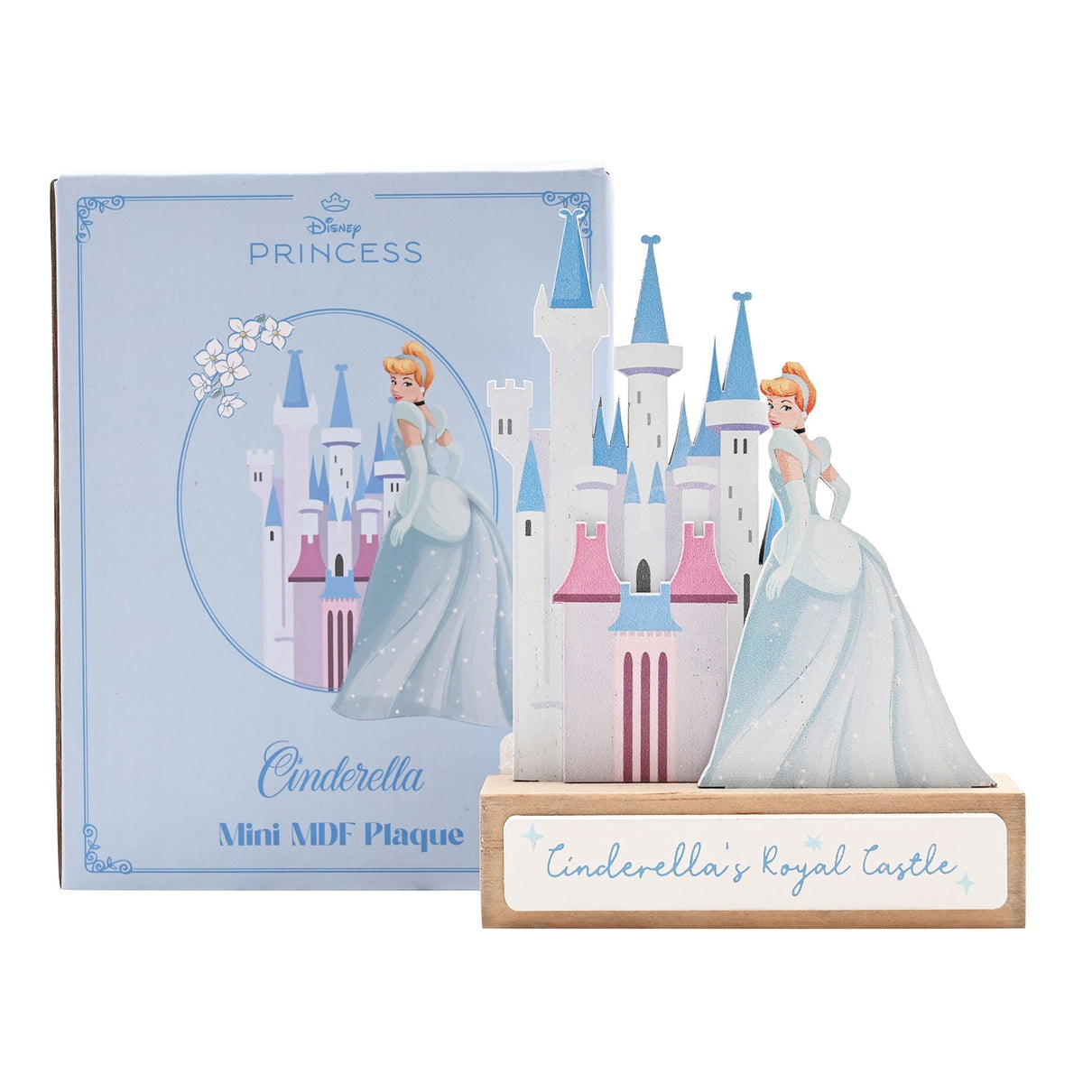 Disney Pastel Princess Mini Castle Plaque - Cinderella