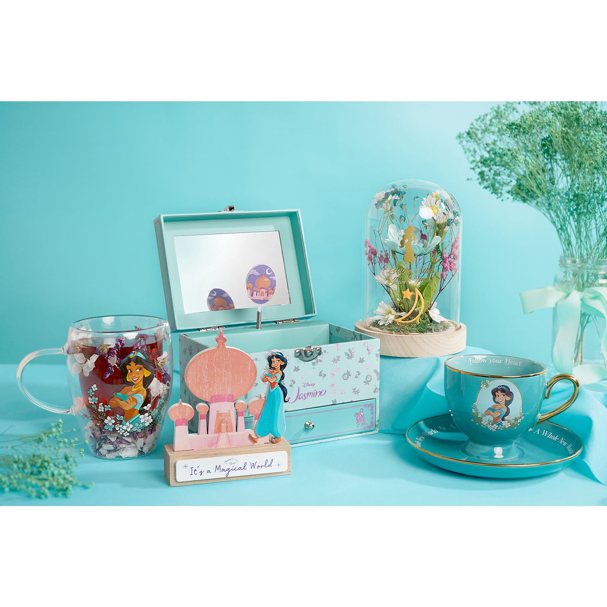 Disney Pastel Princess Mini Castle Plaque - Jasmine