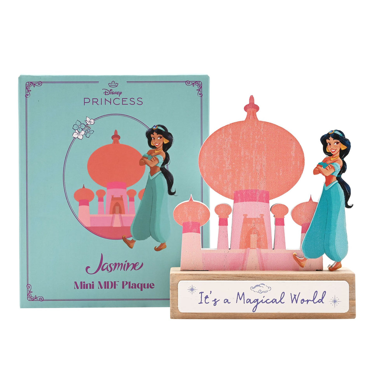 Disney Pastel Princess Mini Castle Plaque - Jasmine