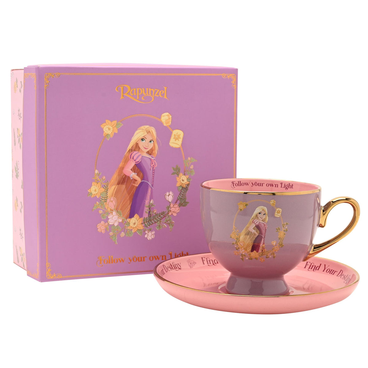 Disney Pastel Princess Tea Cup & Saucer - Rapunzel