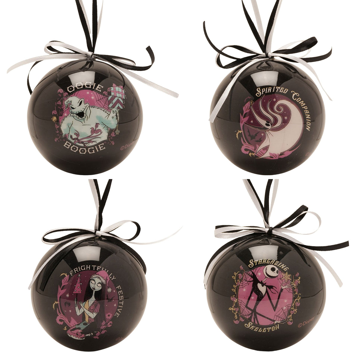 Disney Nightmare Before Christmas Set of 4 Baubles
