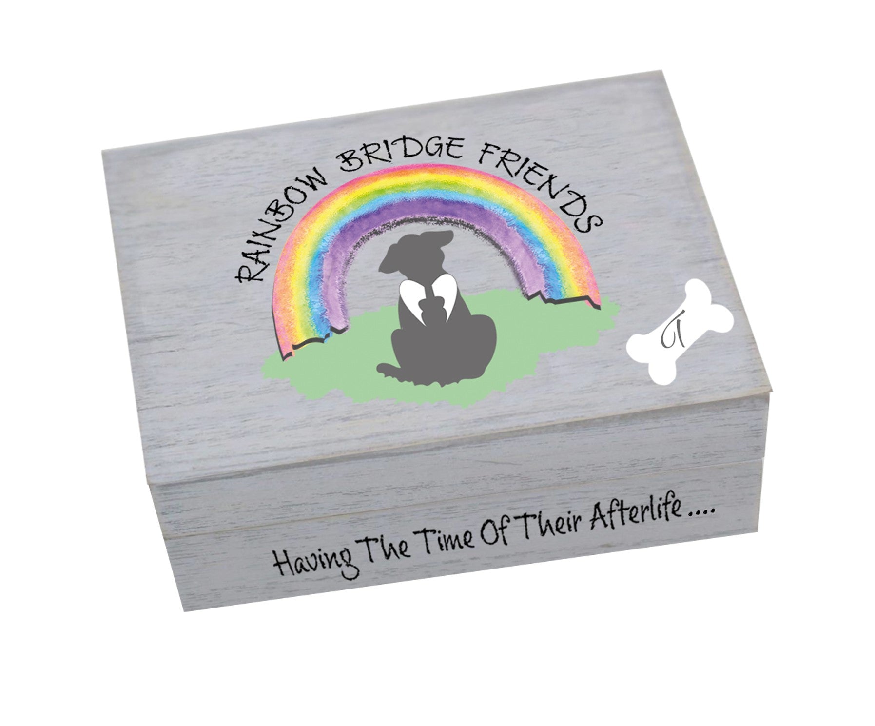 Rainbow Bridge Memorial Dog Memory Box