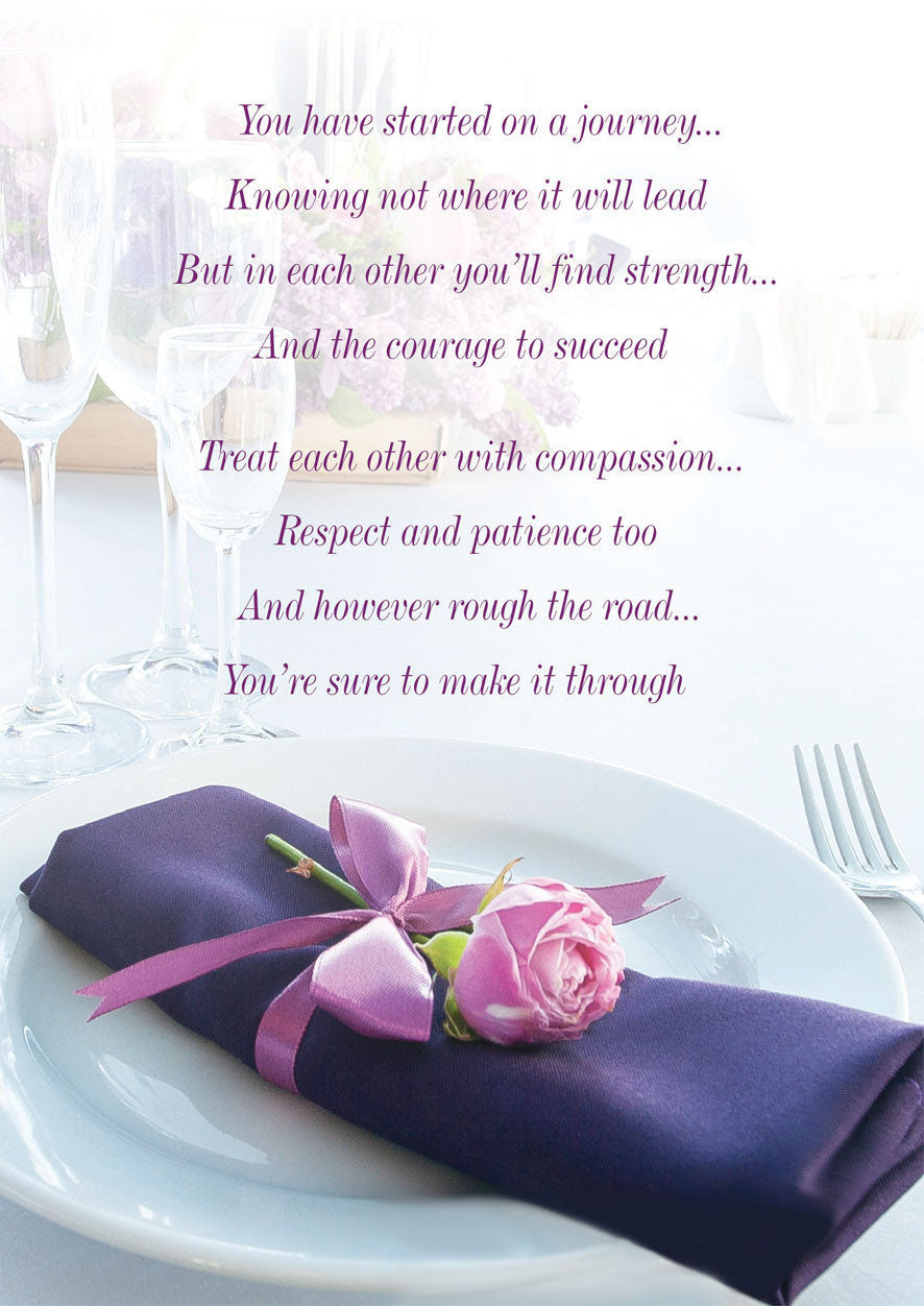 For A Special Daughter and Son-in-law on your Wedding Day Card