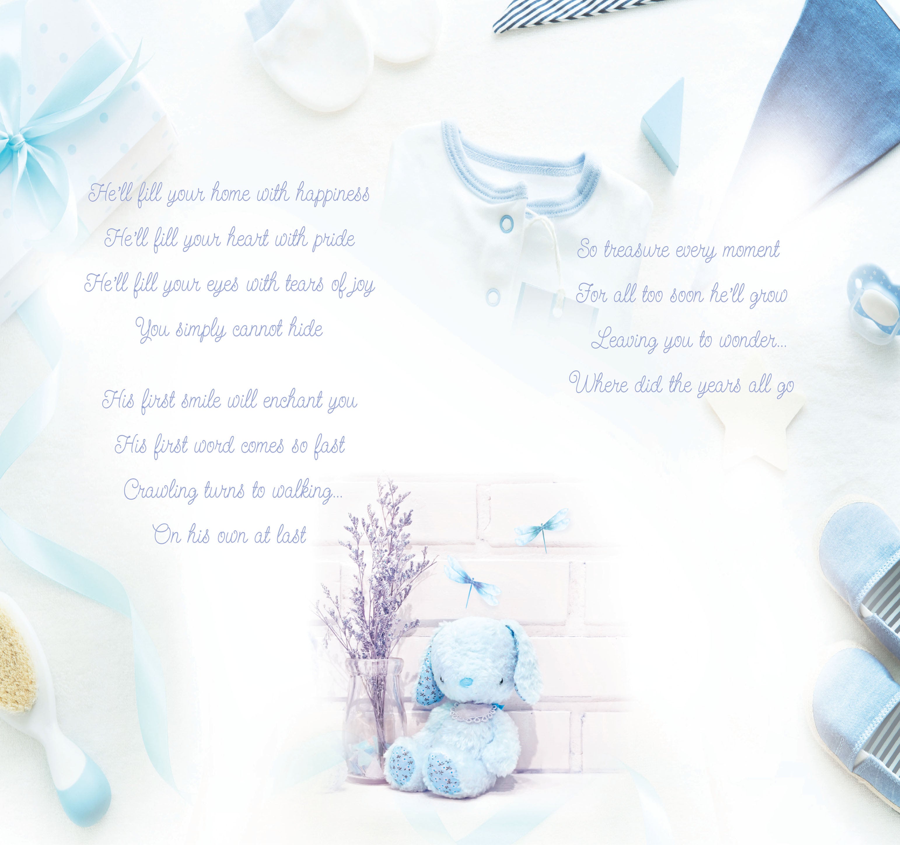 Birth of Your Lovely Baby Boy Card