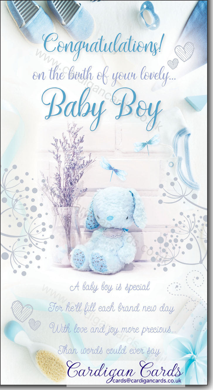 Birth of Your Lovely Baby Boy Card