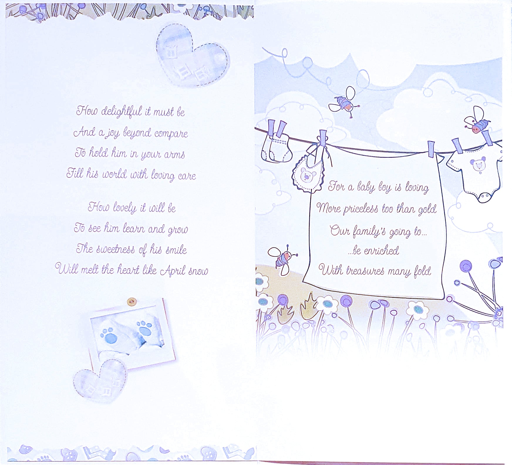 Birth of Our Great-Grandson to the Parents Card - Overwhelming Joy