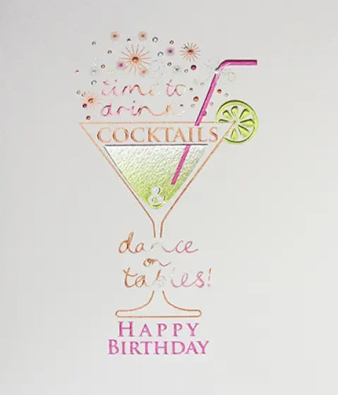 Birthday card - Cocktails