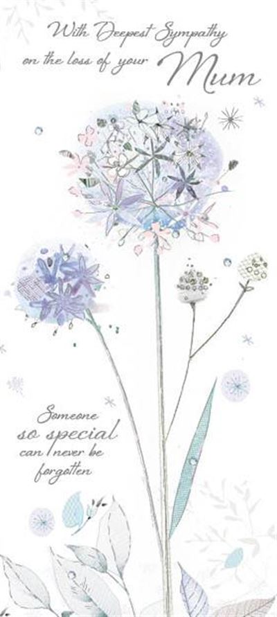 On the Loss of Your Mum Sympathy Card