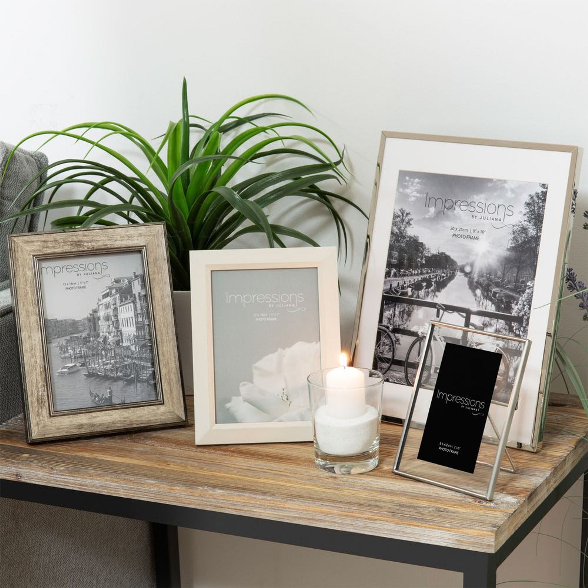 Impressions Tarnished Pewter Look Photo Frame 4" x 6"