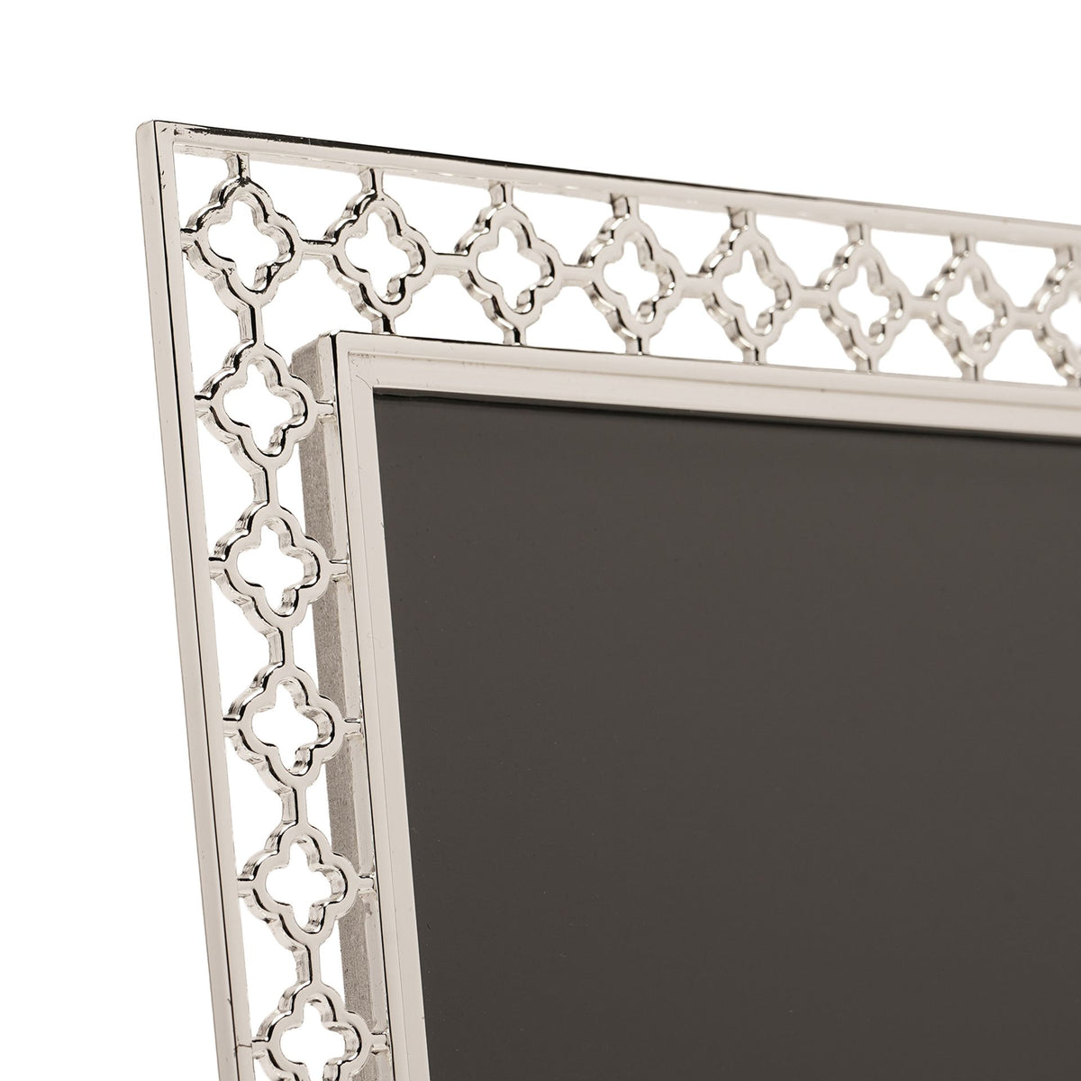 Impressions Lattice Cut Metal Plated Silver Photo Frame 5" x 7"