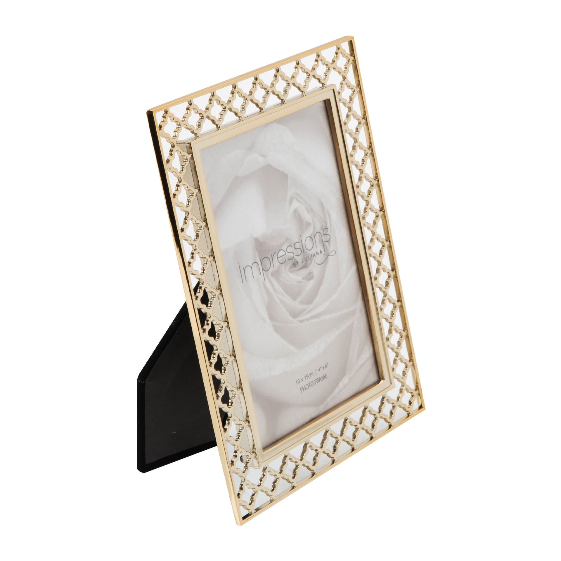 Lattice Cut Metal Photo Frame - 4" x 6"
