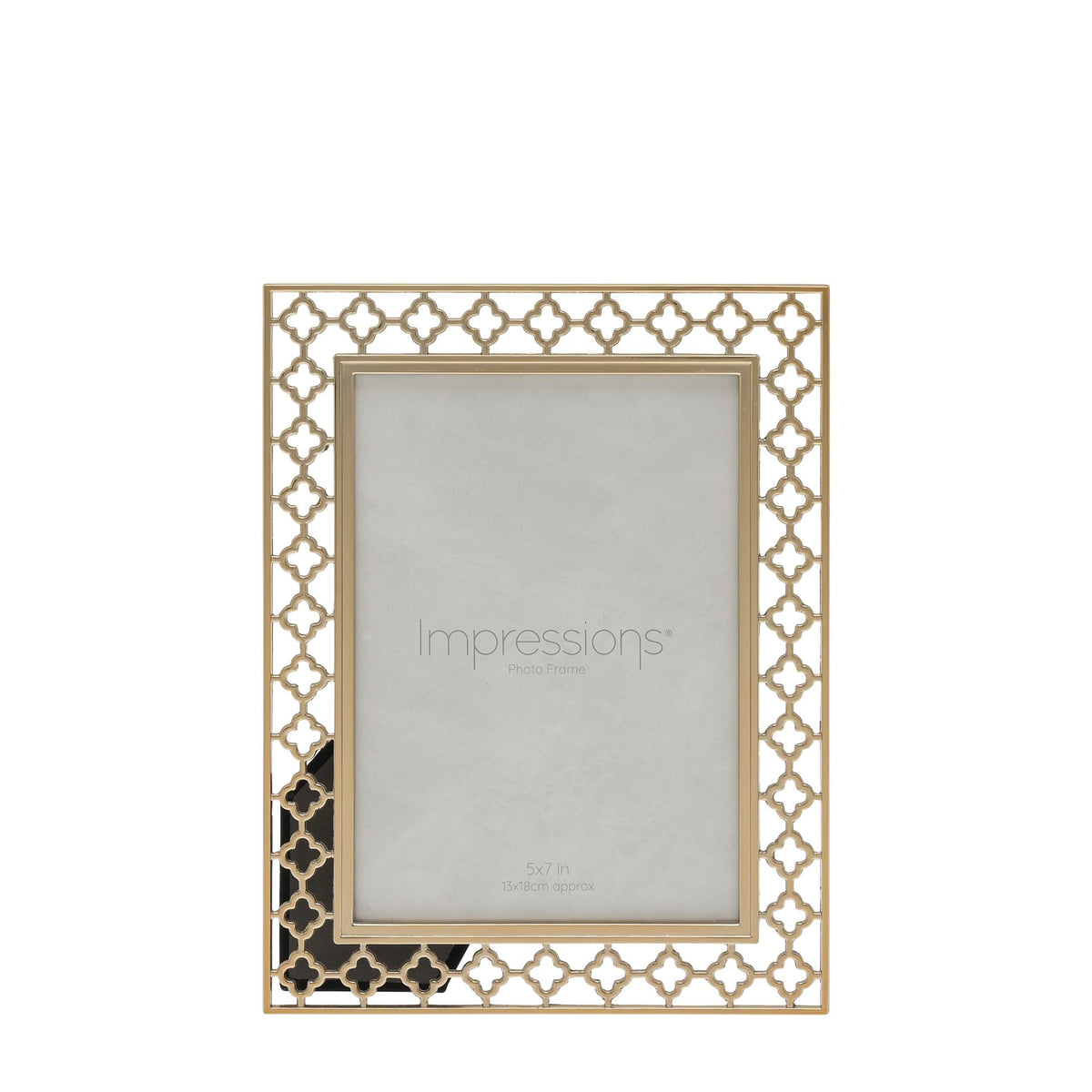Lattice Cut Metal Photo Frame - 5" x 7"