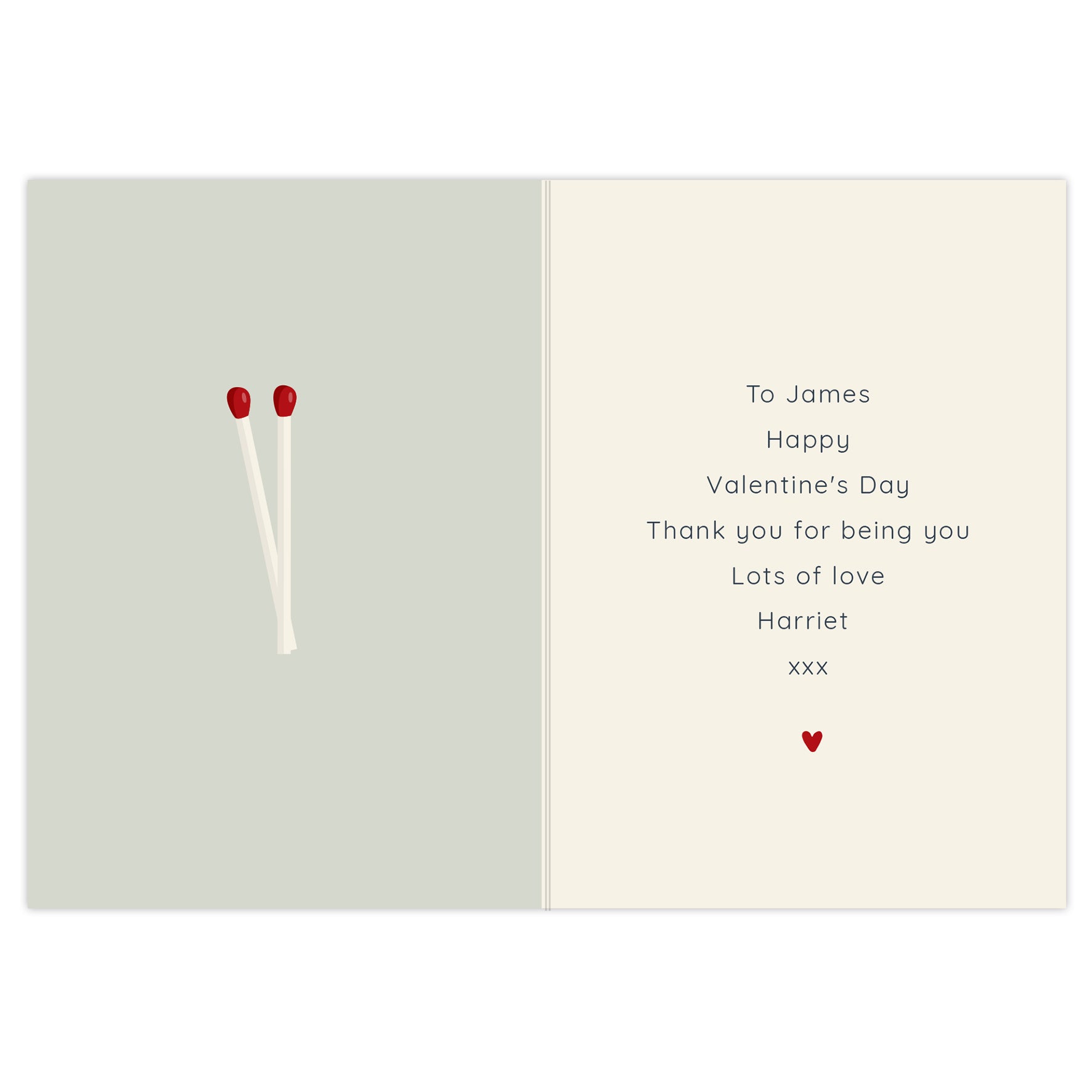 Personalised The Perfect Match Card
