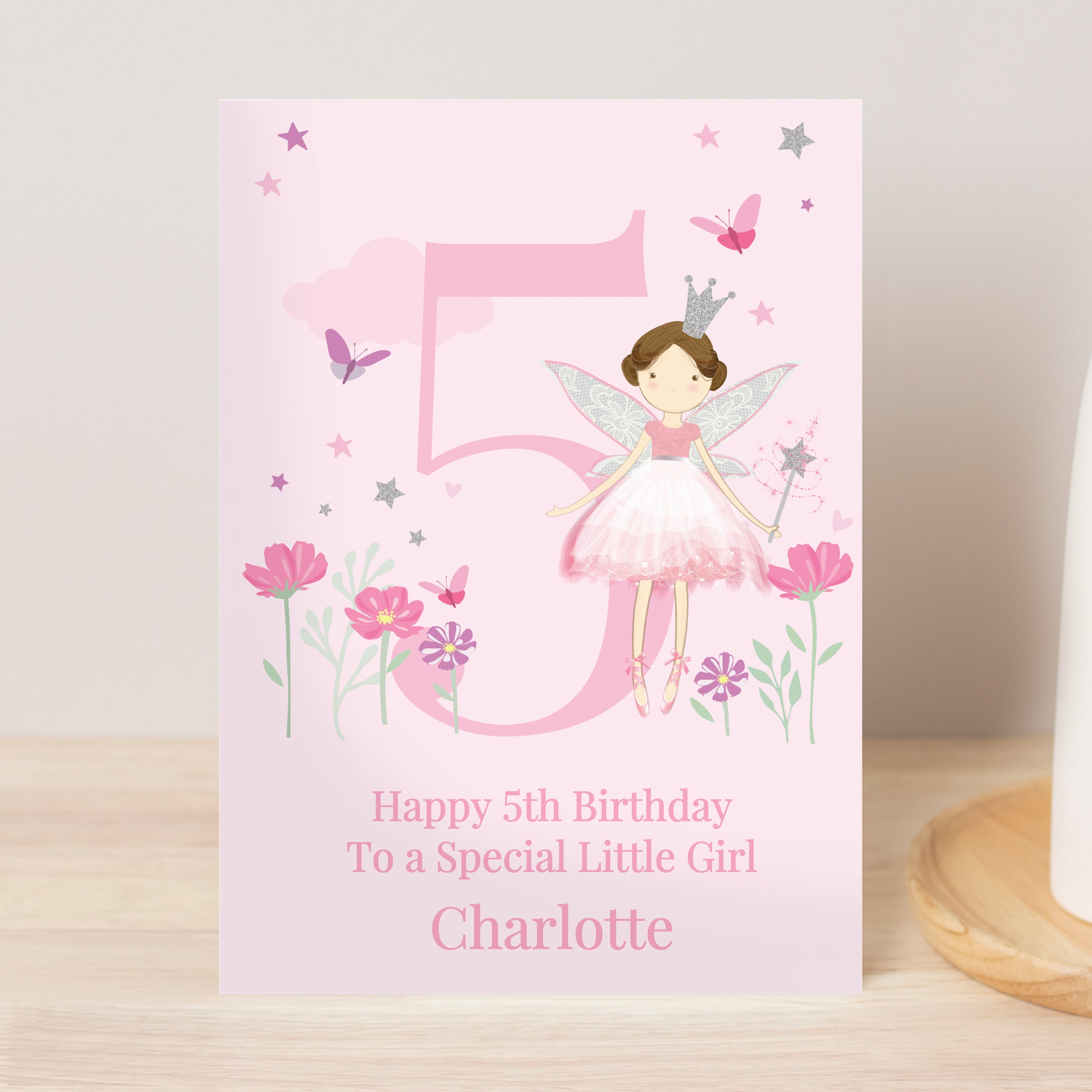Personalised Fairy Princess Birthday Card