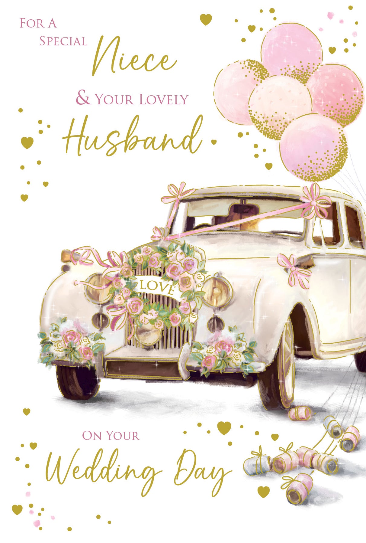 For A Special Niece & Your Lovely Husband On Your Wedding Day Card