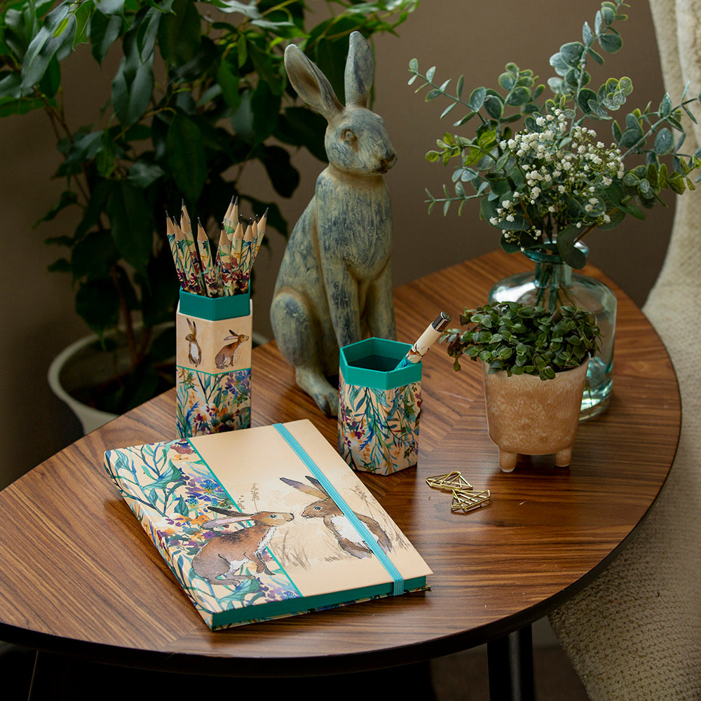 The Gifted Stationery Company - A5 Notebook - Kissing Hares