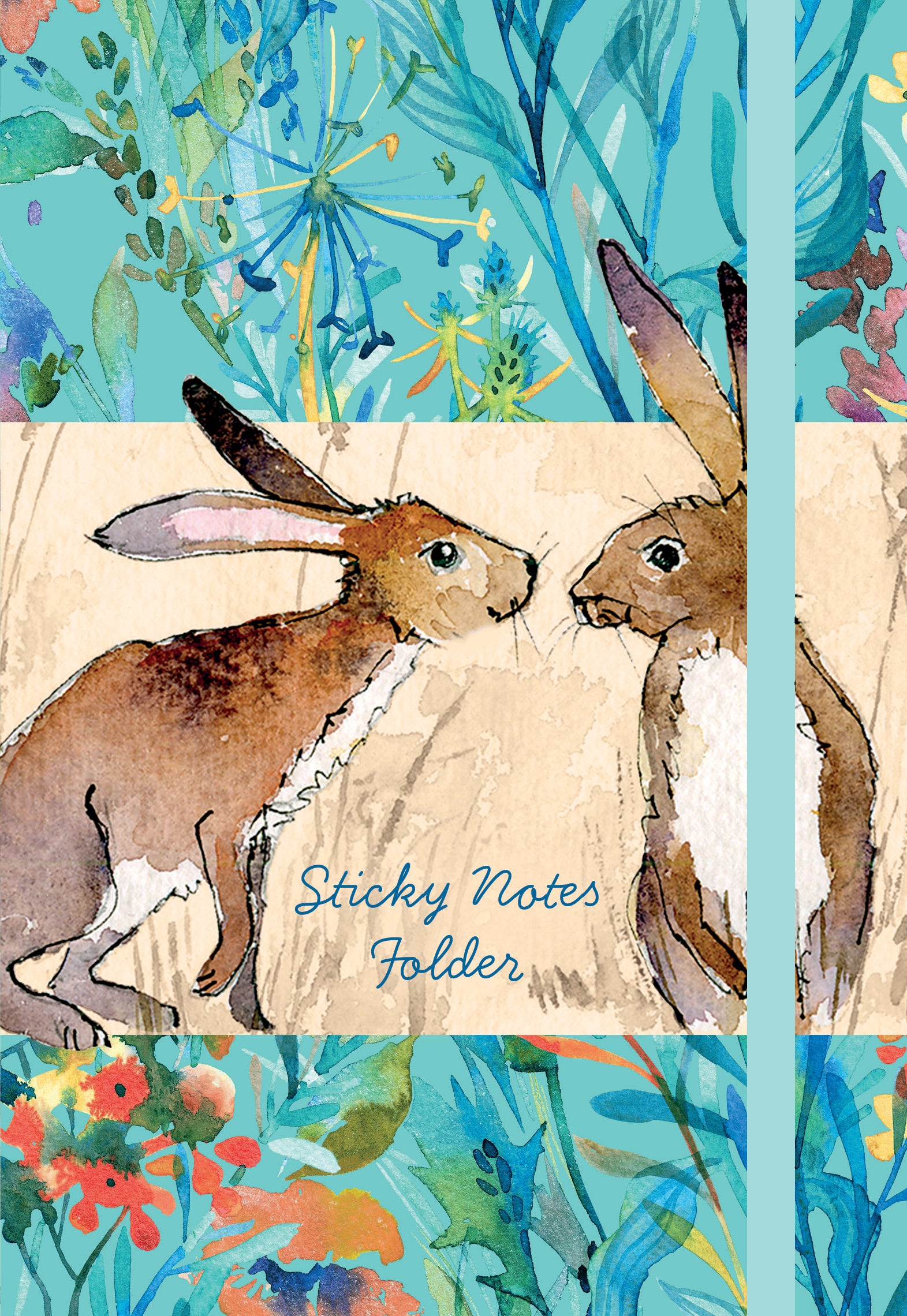 The Gifted Stationery Company - Sticky Notes Folder - Kissing Hares