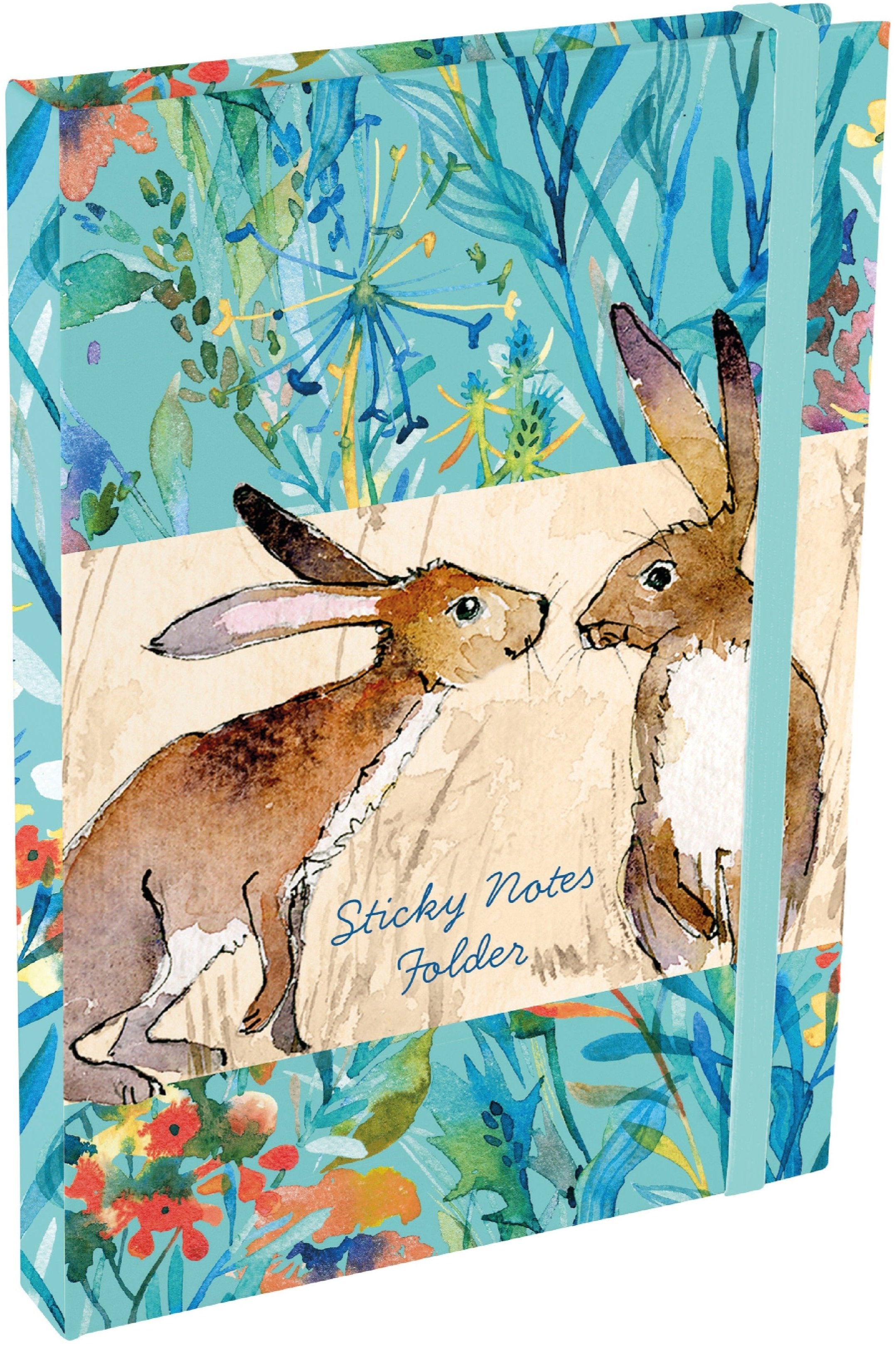The Gifted Stationery Company - Sticky Notes Folder - Kissing Hares