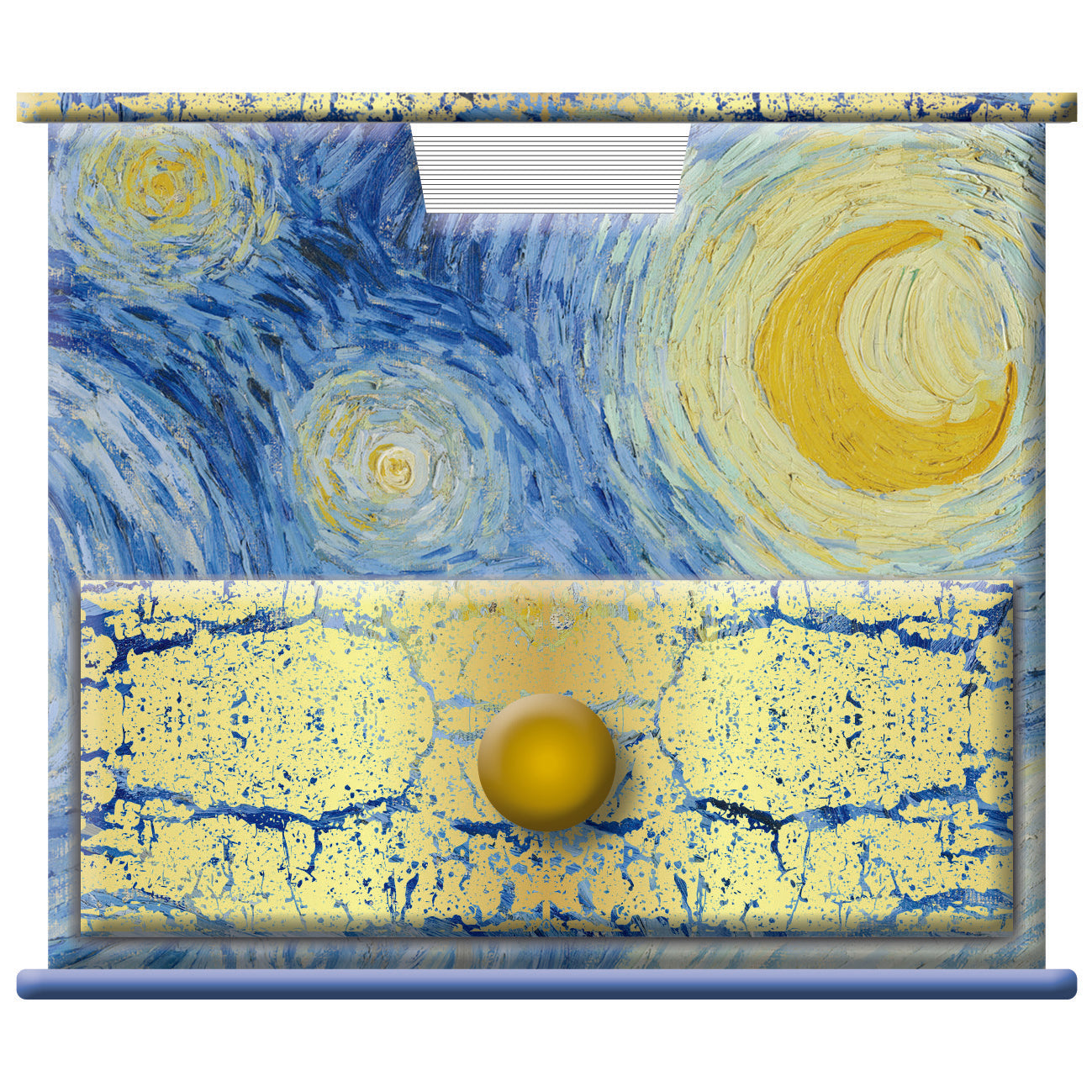 The Gifted Stationery Company - Memo Cube - Van Gogh Starry Night