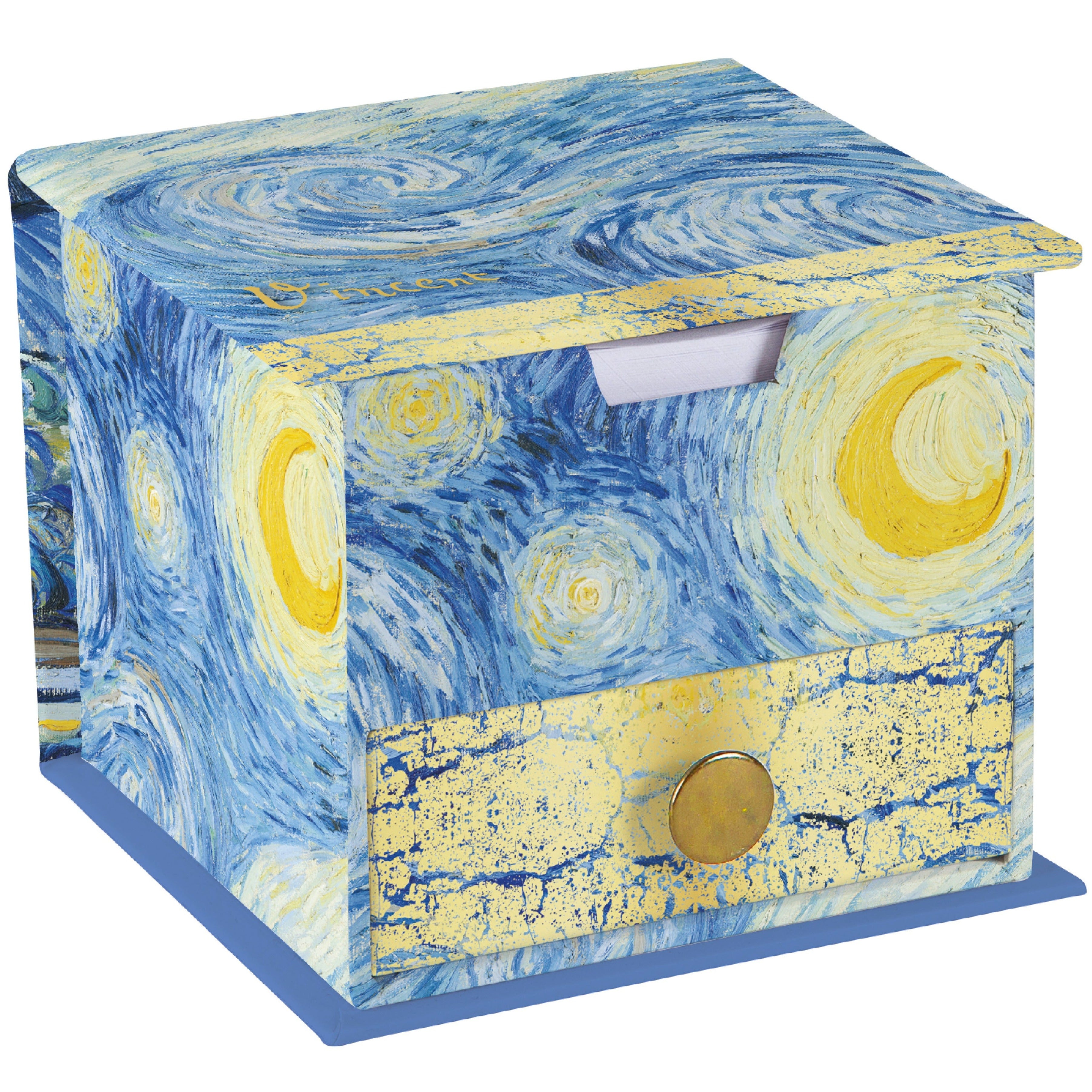 The Gifted Stationery Company - Memo Cube - Van Gogh Starry Night