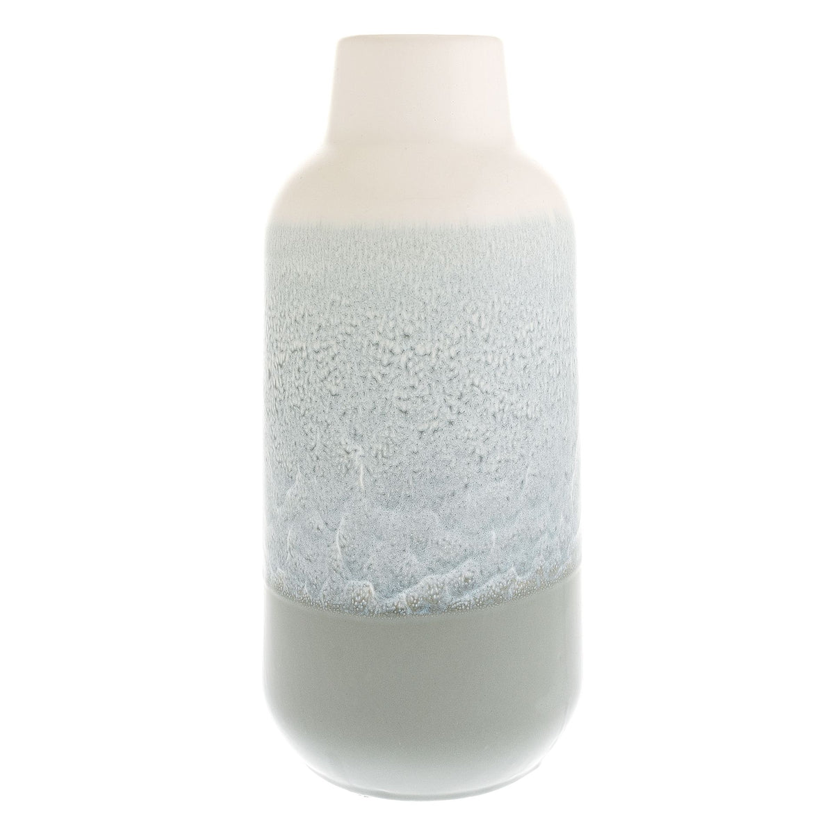 Hestia Reactive Glaze Grey Vase 27cm