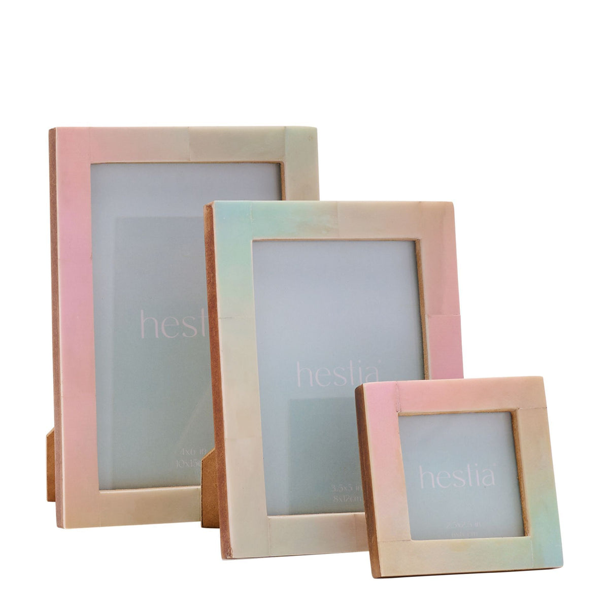 Hestia Ombre Bone Photo Frame 4" x 6"