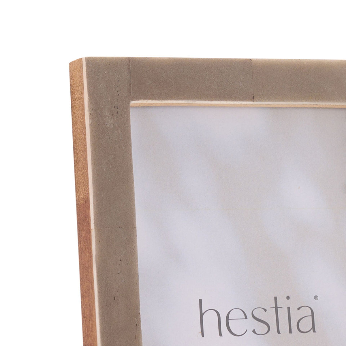 Hestia Thin Grey Stained Bone Photo Frame 4" x 6"